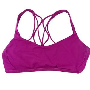 Lululemon Free To Be Zen Bra Fuschia Purple Size 6